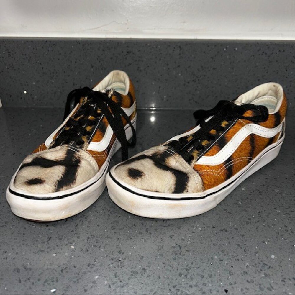 Vans Discovery Project Cat Tiger Skate Shoes Juniors Size 5